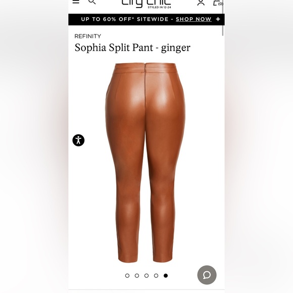 BOGO~Sophia Split Faux Leather pants~BOGO-add to cart and wait for deal - Picture 5 of 5